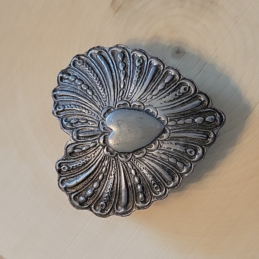 Pewter Heart Trinket Box
